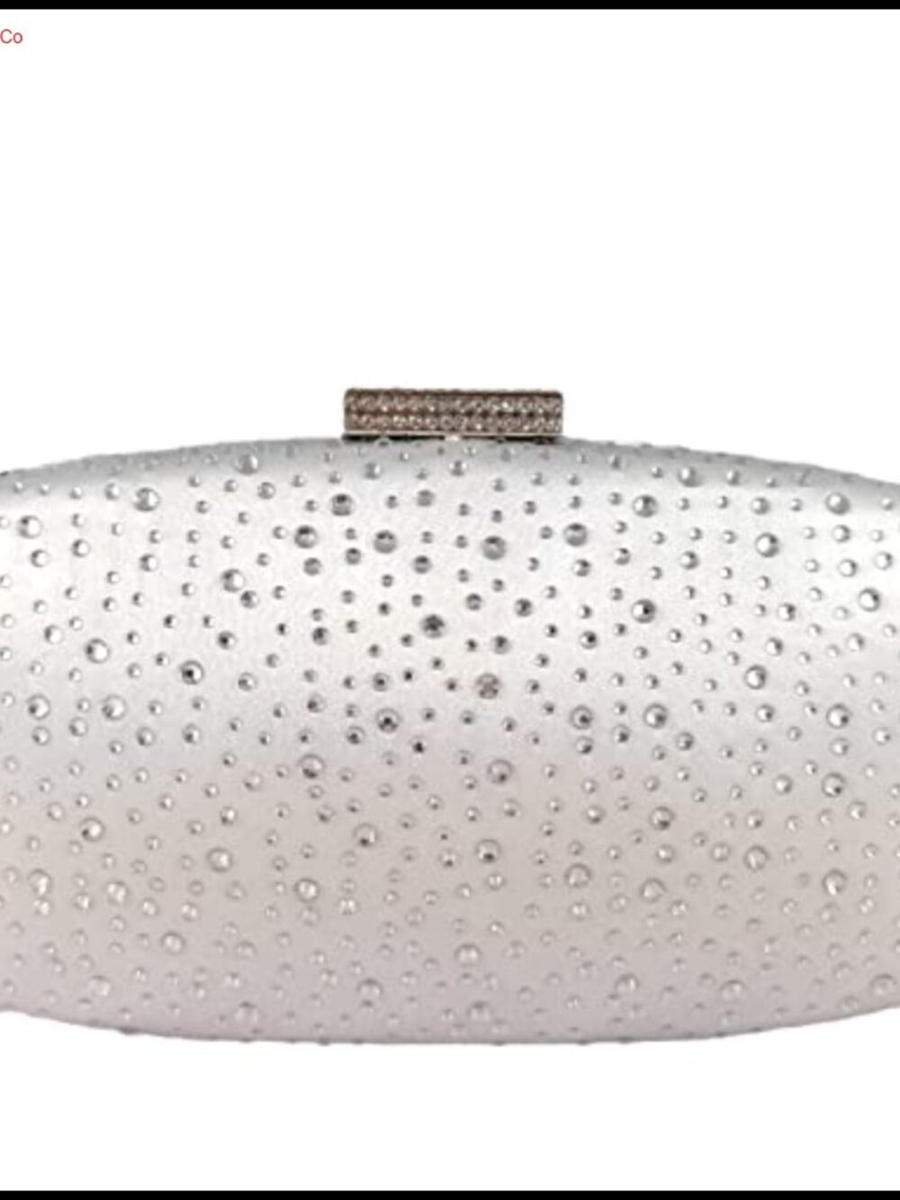 Crystal Rhinestone Evening Clutch Satin Metal Frame Wedding Party Bag